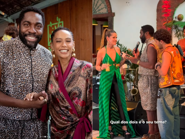 Lázaro Ramos comemora aniversário com tema “roupa que você não tem onde usar”