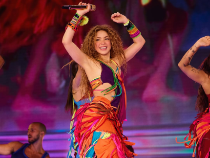 Shakira no seu show em Lima, Peru