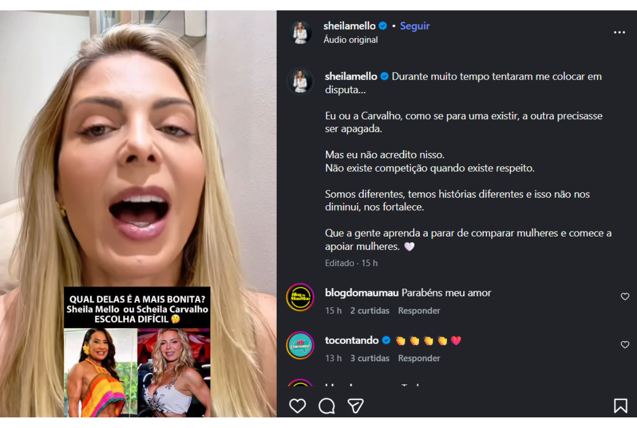 Reprodução Instagram Sheila Mello 