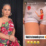 Simone Mendes exibe cueca personalizada que Kaká Diniz ganhou de uma fã