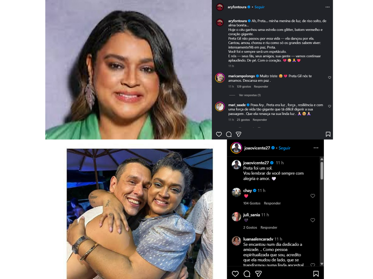 Reprodução Instagram @aryfontoura e @joaovicente27/ montagem 