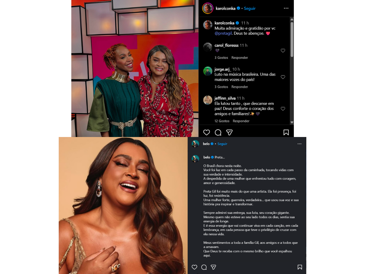 Reprodução Instagram @karolconka e @belo/ montagem 