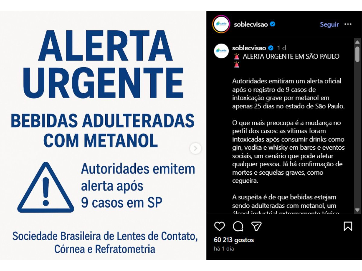 Reprodução Instagram Sociedade Brasileira Lentes de Contato, Córnea e Refratometria
