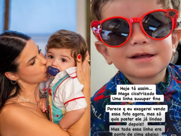 Sthefany Brito relata acidente doméstico do filho caçula que o fez ficar internado