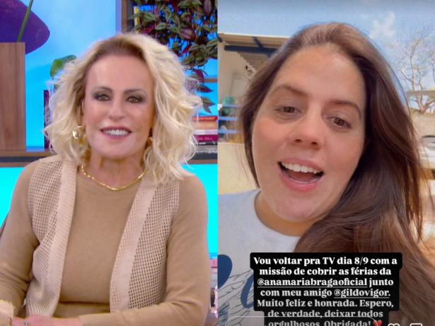 Tati Machado retorna à TV e vai substituir Ana Maria Braga durante férias