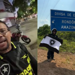 Torcedor do Botafogo percorre 7 mil km de moto para acompanhar final da Libertadores