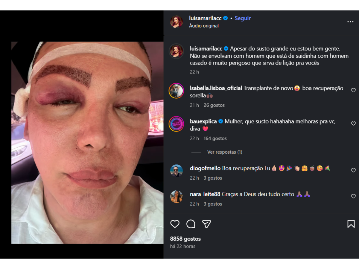 Reprodução Instagram Luisa Marilac da Silva