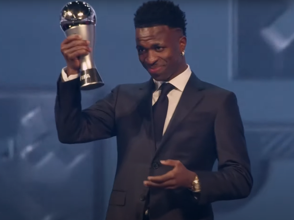 Vinícius Júnior é escolhido o melhor do mundo pela FIFA (Reprodução)