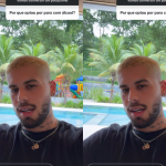Zé Felipe esclarece que vai ficar sem beber por um tempo e não definitivamente