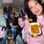 Zé Felipe e Ana Castela viajam de jatinho e cantor se diverte com marmita da sertaneja