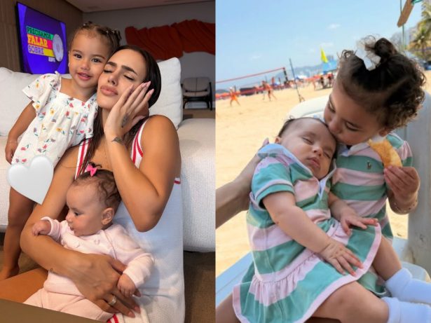 Filhas de Bruna Biancardi e Neymar adoecem juntas e influenciadora desabafa