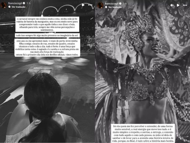 Fran Gil homenageia a mãe, Preta Gil, e exalta Alane Dias em reencontro com o Carnaval
