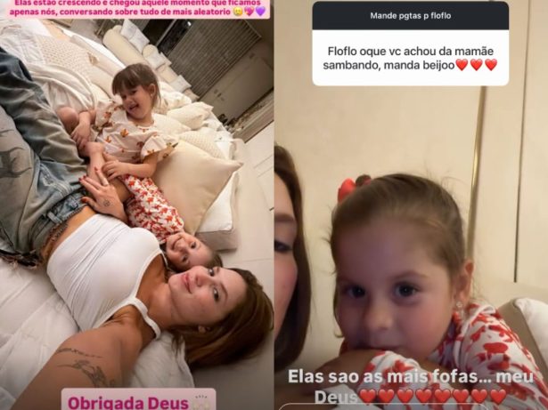 Filhas de Virginia opinam sobre desempenho da mãe sambando e emocionam com a resposta