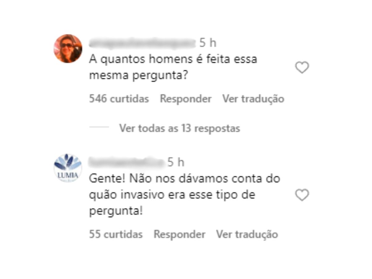 Comentário post Angélica