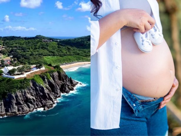 Mulher dá à luz em Fernando de Noronha, onde partos programados são restringidos desde 2004