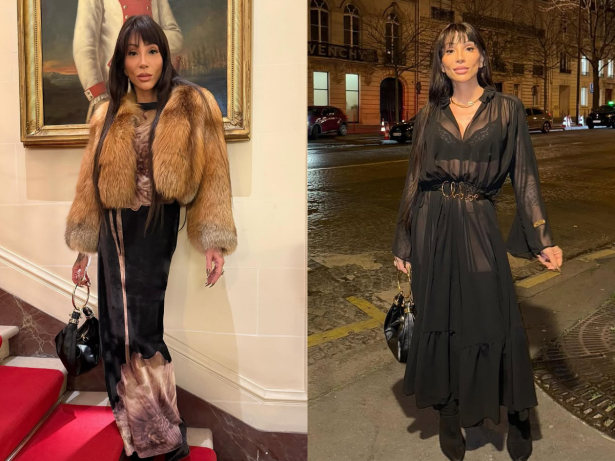 Formada em moda, Maya Massafera ostenta looks de grife em Paris, na França