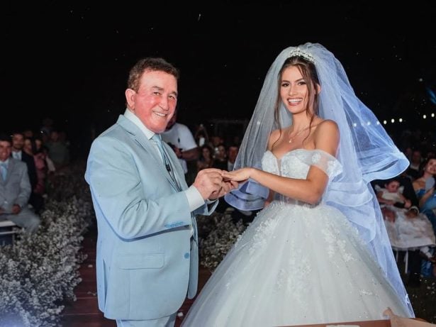 Amado Batista comenta diferença de 51 anos com esposa: “No amor não há regras”