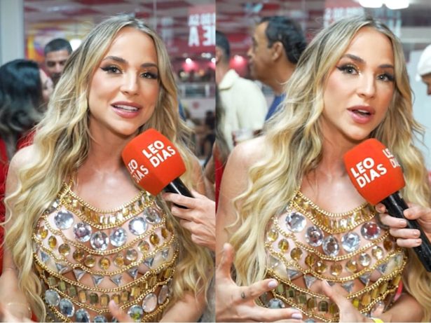 Gabi Martins, musa da Vila Isabel, fala sobre evolução no samba em visita ao Salgueiro
