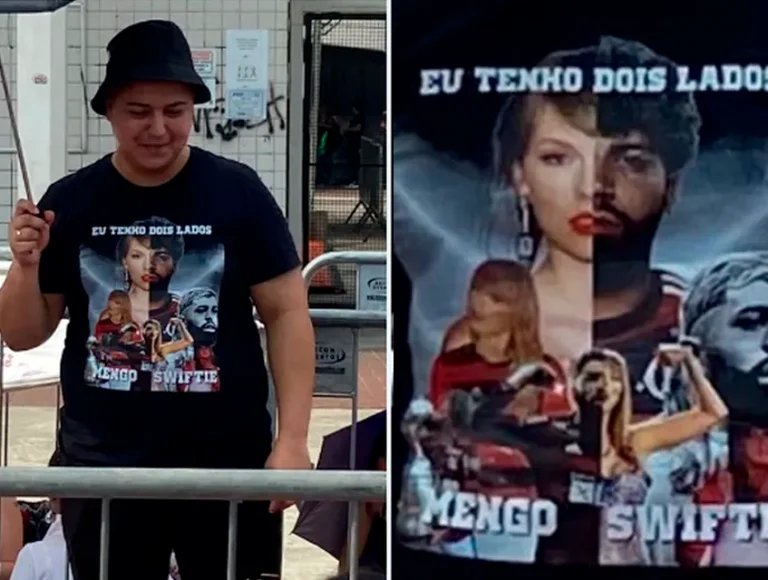 Gabiswift: Fã de Gabigol une amor por Taylor Swift em camisa para show no Rio