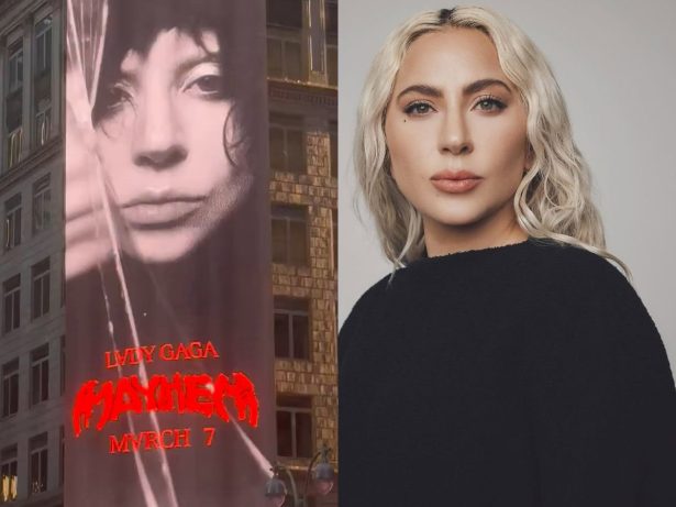 Lady Gaga revela título do próximo álbum em outdoor no Times Square, em Nova Iorque