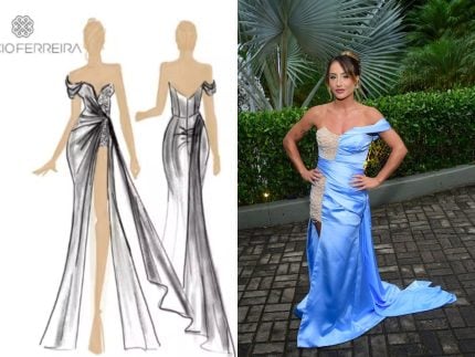 Designer de vestido de Bruna Griphao defende a peça após enxurrada de críticas