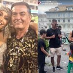 Sabrina Sato leva o pai à Suíça para conhecer a terra onde a avó nasceu