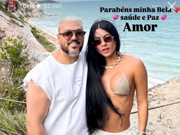 Belo compartilha pela primeira vez foto com Rayane Figliuzzi: “Minha Bela”