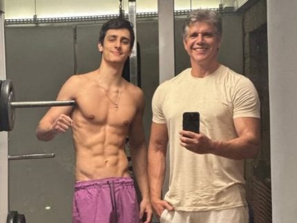 Que saúde, ein?! Filho mais velho de Márcio Garcia exibe corpo trincado