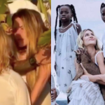 Giovanna Ewbank defende filhos de racismo, em 2022 / Titi e Bless com a mãe