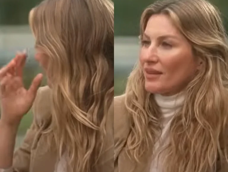 Gisele Bündchen chora ao falar de divórcio com Tom Brady e interrompe entrevista