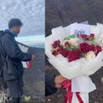 Guia leva flores ao local da queda de Juliana Marins em vulcão na Indonésia