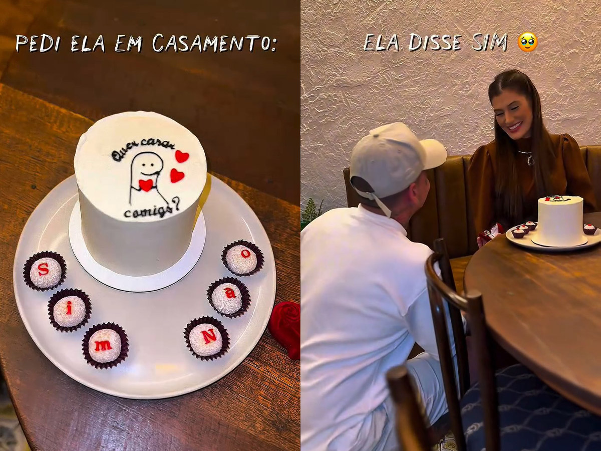 MC Guimê pede namorada em casamento.