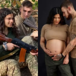 Brasileiros que se conheceram na guerra da Ucrânia têm filho e planejam voltar ao combate