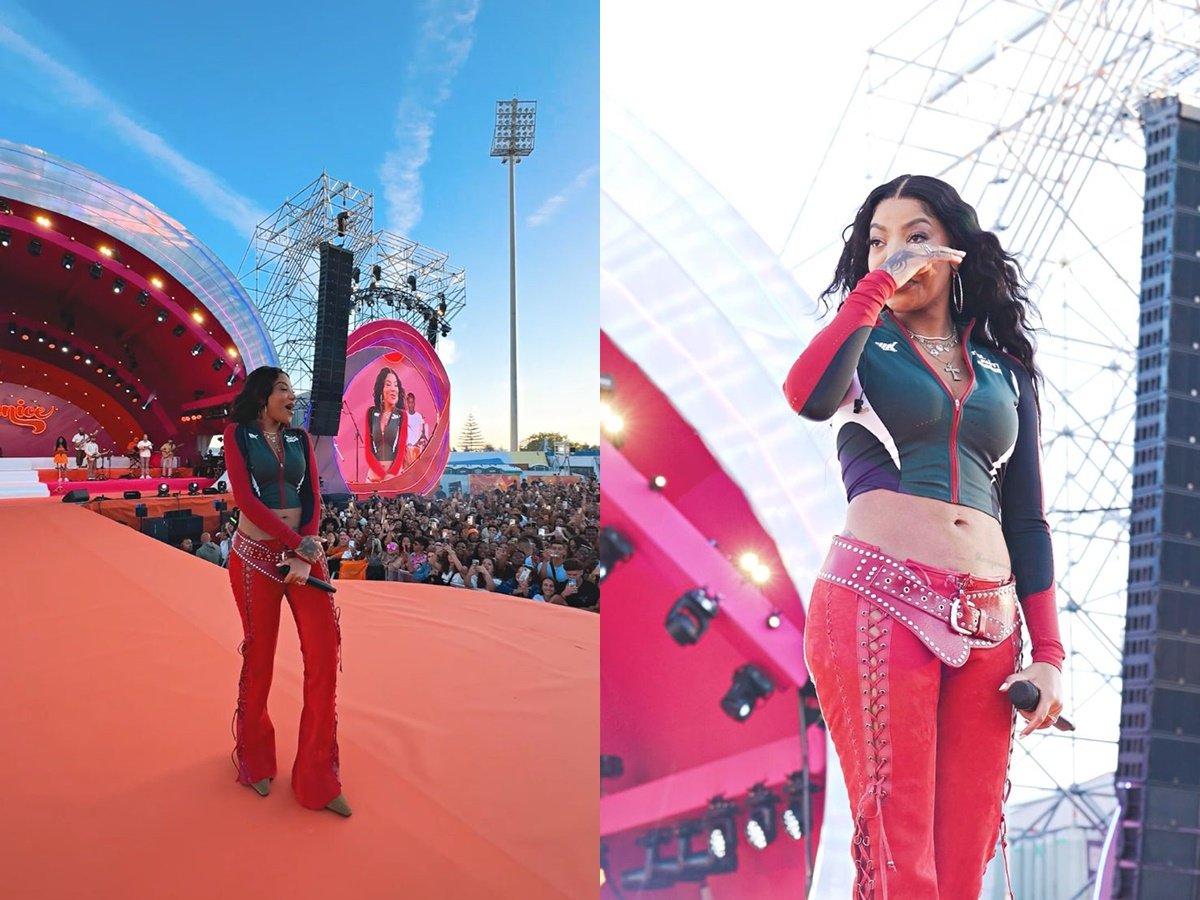 Na tarde deste sábado (28/09), mais de 15 mil pessoas estiveram no Estádio do Restelo, em Portugal, para assistir ao show de Ludmilla com sua turnê Numanice (Imagens: Camila Hage)