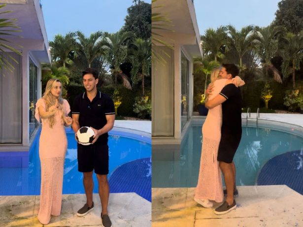 Ex-jogador Amaury Nunes revela sexo do filho com a advogada Gabriela Buraick