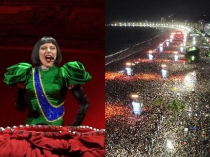 Lady Gaga reúne 2,1 milhões de pessoas em Copacabana, aponta prefeitura