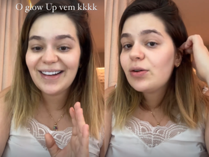 Viih Tube rebate críticas à sua aparência pós-parto: “O meu glow up vem”