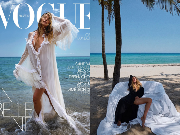“Musa do bem-estar”: Gisele Bündchen posa deslumbrante para a Vogue França