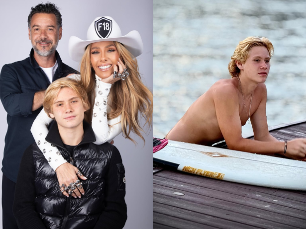 Mãe babona! Adriane Galisteu mostra o filho, Vittorio, em dia de surfe