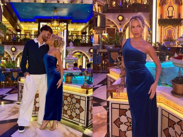 Léo Pereira e Karoline Lima aproveitam “vale night” no Catar após vitória do Flamengo