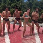 Humberto Carrão sensualiza em dancinha ao lado de Alice Wegmann e Lucas Leto