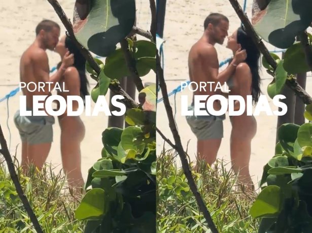 É namoro, sim! Veja o 1º flagra de Jade Picon e André Lamoglia aos beijos