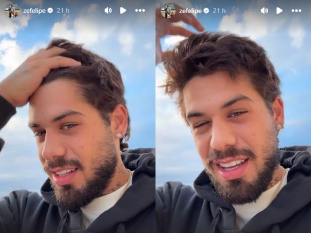 Zé Felipe anuncia fim de promessa com Deus e revela quando vai voltar a cortar o cabelo