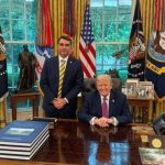 Trump diz que aprova ida de Flávio Bolsonaro para os EUA: “Eleição foi estranha”