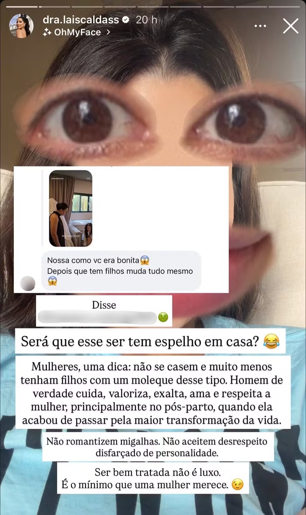 Reprodução: Instagram/@dra.laiscaldass Reprodução: Instagram/@dra.laiscaldass
