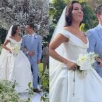 Disseram sim! Isis Valverde e Marcuz Buaiz se casam no interior paulista