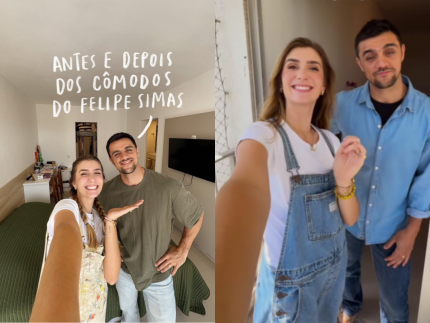 Felipe Simas reforma apartamento e surpreende pela simplicidade: “Gente como a gente”