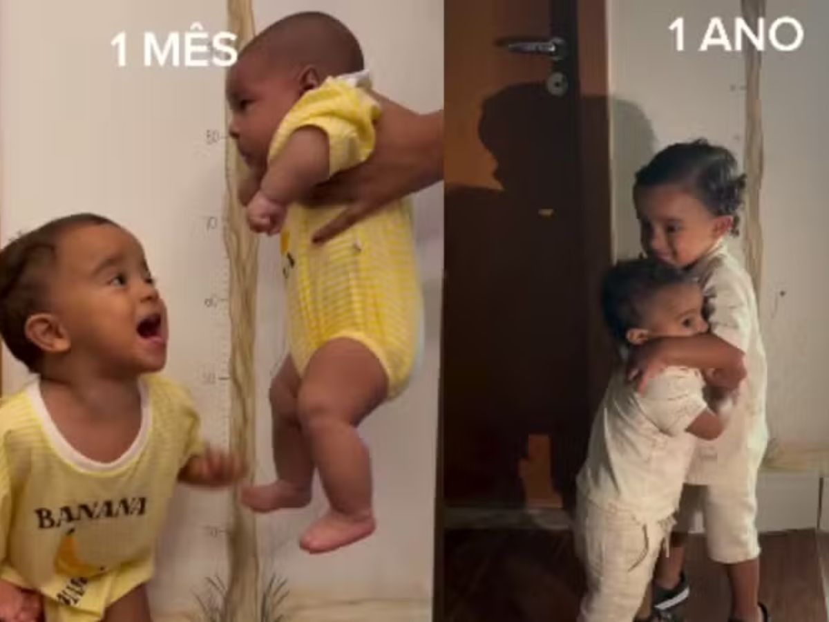 Ary Mirelle compartilha tocante vídeo sobre o crescimento dos filhos com João Gomes
