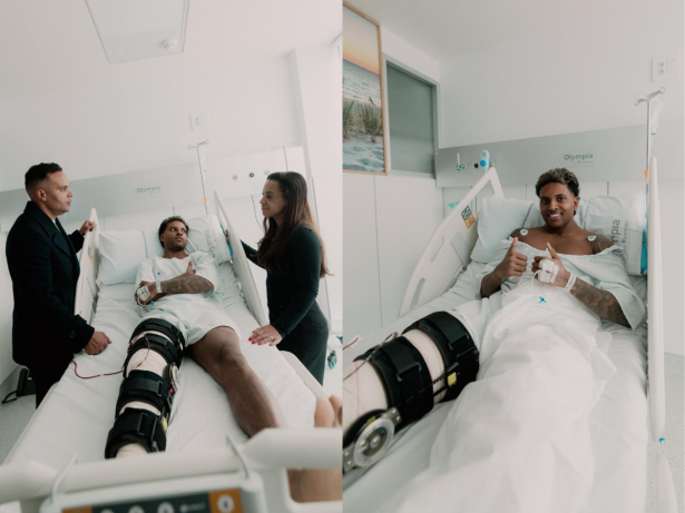 Fora da Copa, Rodrygo passa por cirurgia após grave lesão no joelho
