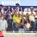 Virginia Fonseca vibra com gol de Vini Jr. no jogo do Brasil contra Panamá